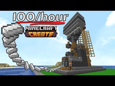 Minecraft Tutorial 1.18.2 | Iron Farm 100 per hour | Create Mod