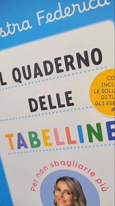 62K views · 574 reactions | ✏️ Il quaderno delle tabelline è un libro con tanti esercizi per imparare le tabelline  #maestra #scuolaprimaria #bambini #tabelline #matematica | Maestra Federica | Facebook