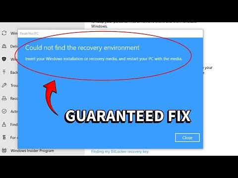 How to Fix 'Could Not Find the Recovery Environment' in Windows 10/11 (FIXED)
