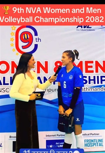 🎙️Enjoying presenting 🏆9th NVA Women and Men volleyball Championship 2082. 🏐 #bibuspeaks #volleyball #sportspresenter #nvacup #nvacup2082