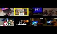 Mix of 8 videos from youtube : All 8 characters watching the thx logo played at once