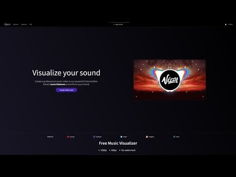 Free Music Visualizer Tutorial - Introducing Vizzy.io
