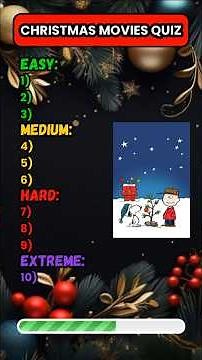 🎄 Can You Guess These Christmas Movies 🎬 EASY → EXTREME 🎅 #quiz