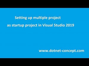 Setting Multiple Startup Project in Visual Studio 2019