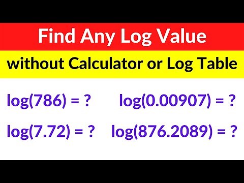 How To Find Log of Any Number | How To Find Log Values | Logarithm of Any Number