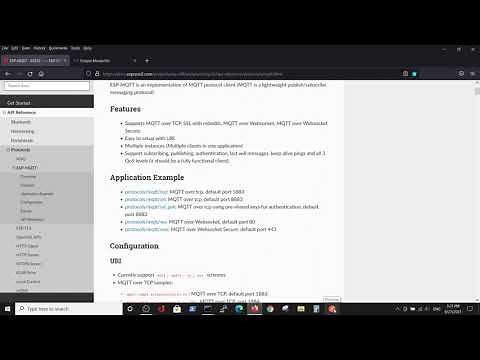 ESP IDF MQTT for esp32 - Mosquitto broker example