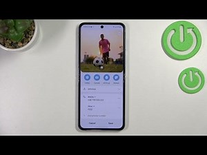How to Add Photo to a Contact in Samsung Galaxy Z Flip4 - Pers...