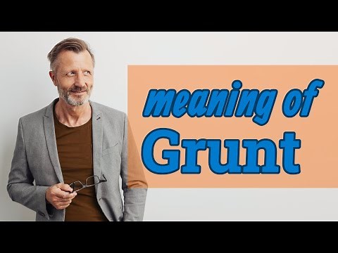 Grunt | Definition of grunt
