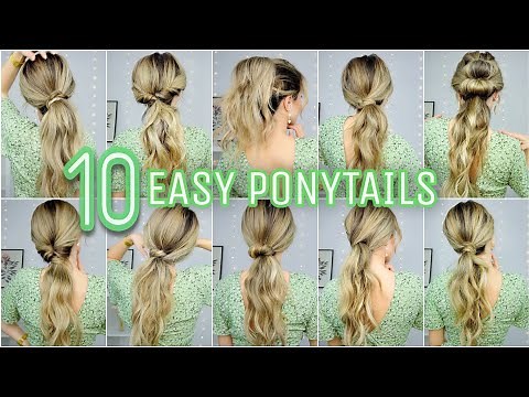10 BEGINNER FRIENDLY PONYTAIL HAIRSTYLES 🐣 MEDIUM & LONG HAIRSTYLES