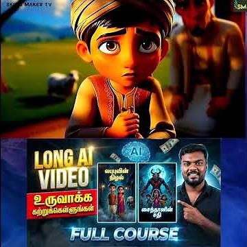 Free AI Video Generator Tamil | Long AI Story Video உருவாக்குவது எப்படி on Mobile |Full Free Course