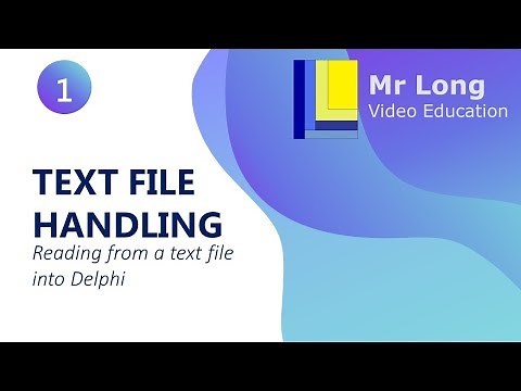 Text Files in Delphi - Reading from a text file