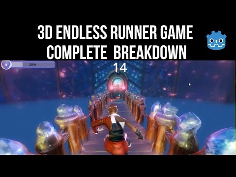 How I made an Endless 3d runner Game in Godot 4.3 using Visual Scripting