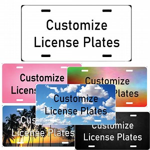 Personalized Custom License Plate - Custom License Plate for Cars and Bikes - Add Photo, Text or Logo, Aluminum Novelty License Plates - Etsy