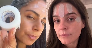 'I tried the face taping hack that's meant to smooth wrinkles. Here's how it went.'