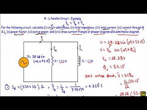 RL Parallel Circuit (AC) : Example