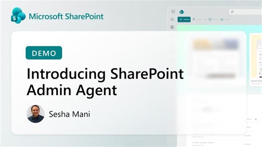 Introducing SharePoint Admin Agent: Governing and securing SharePoint in the agentic era | CHINTAN PANDYA