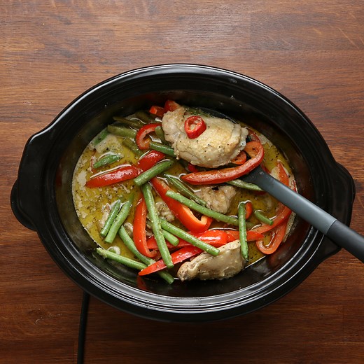Slow-Cooker Thai Green Curry Recipe by Tasty
