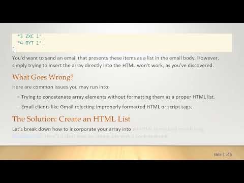 Generating HTML Lists from Arrays in Nodemailer
