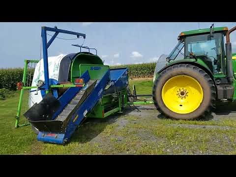 Setting up the ag bag for the start of chopping corn: Corn silage part 1