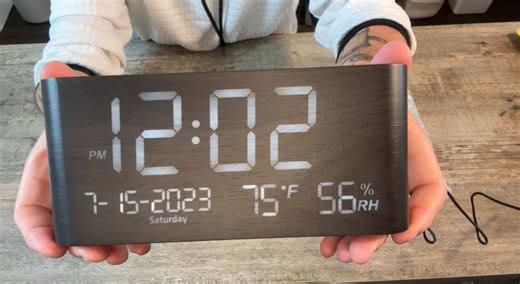 Watch Check out this digital alarm clock on Amazon Live