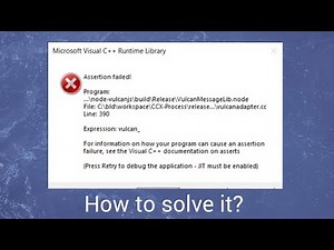 How to solve Microsoft visual C++ runtime library error when you start up your system?