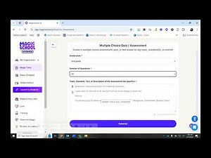 MULTIPLE CHOICE QUIZ/ASSESSMENT GENERATOR by MagicSchool.AI