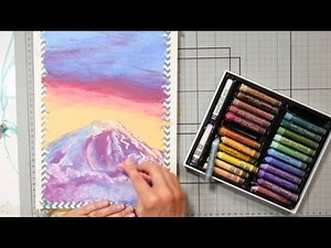 EASY! Oil-Pastel Mountain Step-by-step Tutorial