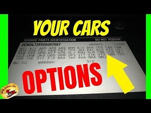How to Tell The Exact Colors & Options for Cars With the RPO Codes