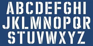 Zuboni Stencil Font