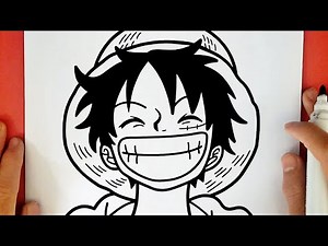 HOW TO DRAW LUFFY (ONE PIECE)