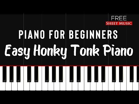 Easy Honky Tonk Piano | Piano Tutorial for Beginners + FREE SHEET MUSIC