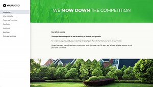 This fully customizable Lawn Maintenance proposal template is suitable for any landscaping business