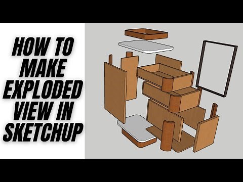How to make exploded view in Sketchup