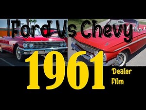 [Dealer Film] 1961 Ford Vs Chevy, Ford takes some good shots! Colorized