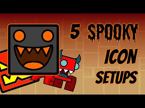5 SPOOKY Icon Setups - Geometry Dash