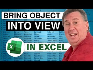 Excel - F2 To Bring Selected Object Back Into View in Excel - Episode 2471