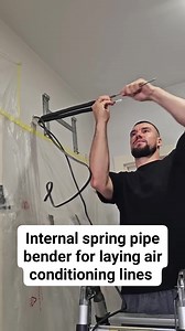 Internal spring pipe bender for laying air conditioning lines.. | Kondicikner siberia