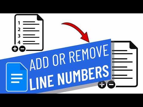 How to Add and Remove Line Numbers in Google Docs