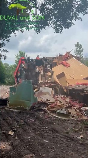 Efficient Mobile Home Demolition | Duval & Son Services Bobcat Crew