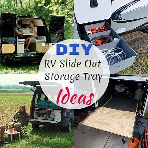 20 Easy DIY RV Slide Out Storage Tray Ideas - DIYnCrafty