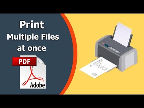 How to print multiple pdf files at once using Adobe Acrobat Pro DC
