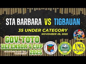 STA BARBARA vs TIGBAUAN | 35 UNDER