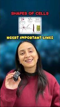 NCERT Important Lines-79 | Shapes & Sizes of Cells #neet #study #class11 #biology #exam #shorts #yt
