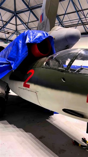 Heinkel He 162 ‘Red 2’ at The Royal Air Force Museum London - one of the first operational types to be equipped with an ejection seat. #ww2 #ww2history #WWII #wwiihistory #warbirds | Daniel J Wheatcroft