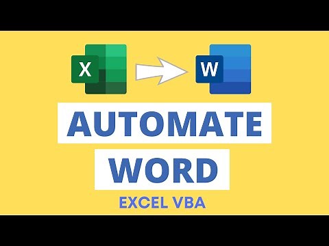 Automate Word Document from Excel Using VBA