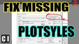 Autocad How to Fix a Missing Plot Style (.ctb or .stb) - Quick & Easy Method! | 2 Minute Tuesday | CAD Intentions