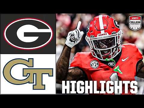 Georgia Bulldogs vs. Georgia Tech Yellow Jackets | Full Game Highlights | ESPN College Football