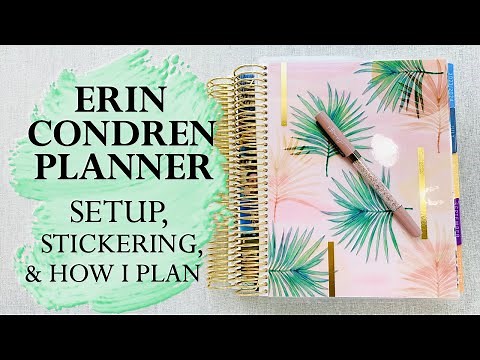 MY ERIN CONDREN SETUP & STICKERS | 23'-24'