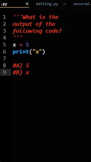 Python Practice Question: Print String Literal