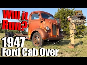 Pulling from the Pasture 1947 Ford Cab Over- Will it run after 60 years? (V8) Rat Rod Ready COE